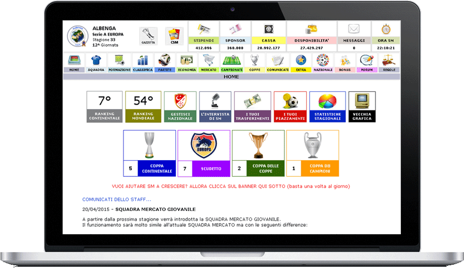 Giochi Manageriali Di Calcio Per Pc Gratis GIOCO DI CALCIO MANAGERIALE GRATIS ITALIANO